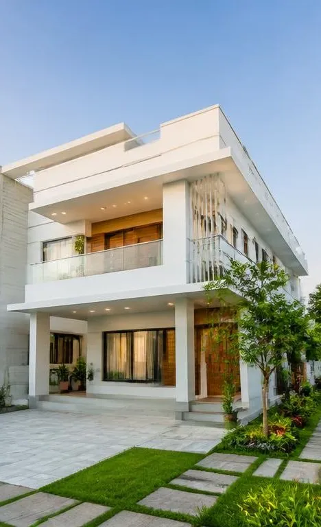 A recently completed independent house in the Erode district